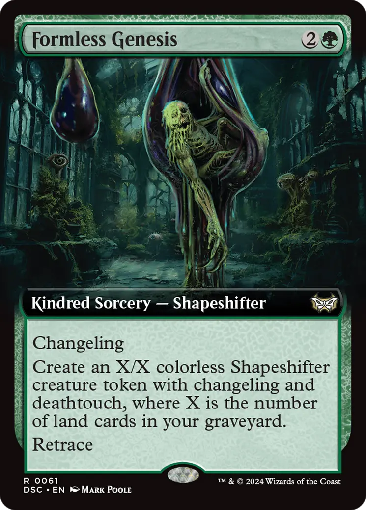 Formless Genesis (Extended Art) [Duskmourn: House Of Horror Commander] 1