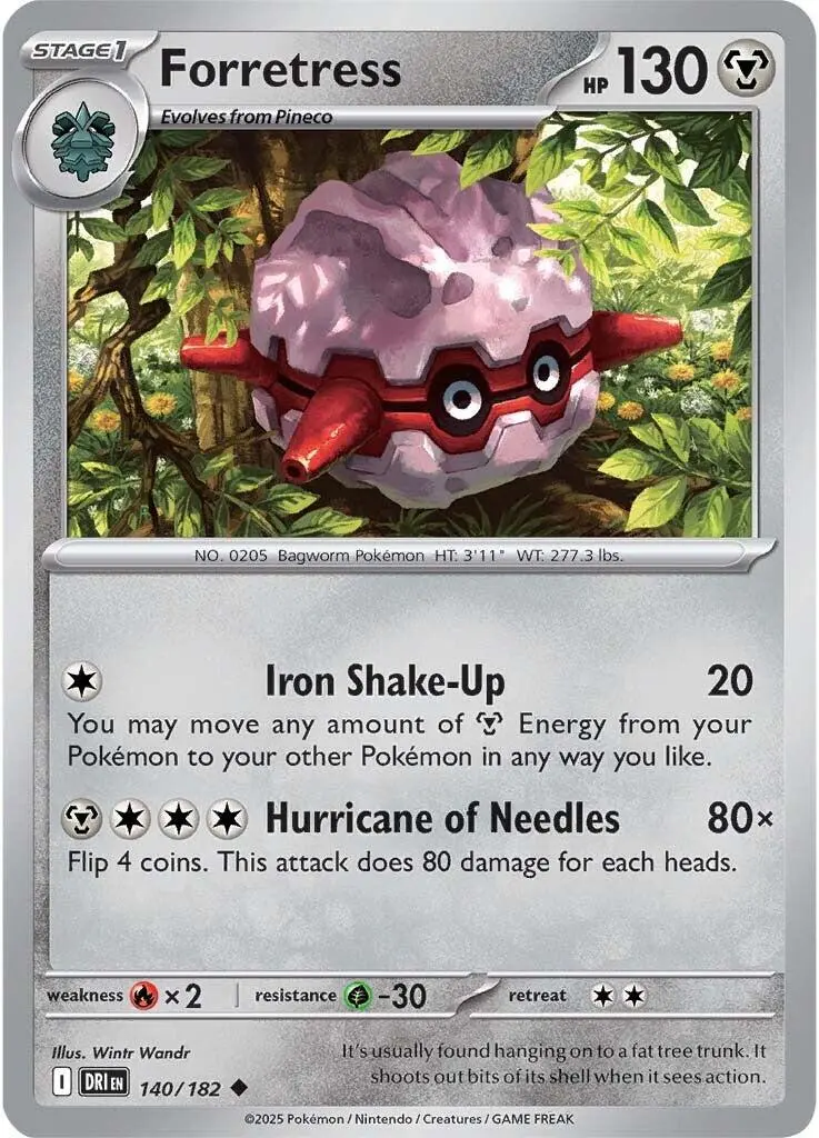 Forretress (140/182) [Scarlet & Violet: Destined Rivals] 1