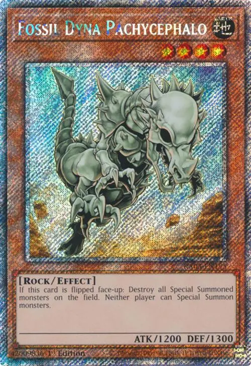 Fossil Dyna Pachycephalo (Platinum Secret Rare) [Ra03-En195] Platinum Secret Rare 1