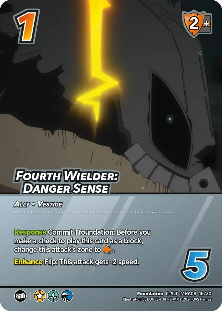 Fourth Wielder: Danger Sense (Alternate Art) [Challenger Series: My Hero Academia - Dark Hero Arc] 1