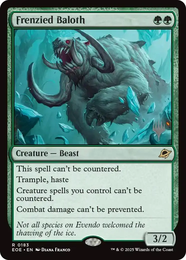 Frenzied Baloth (Promo Pack) [Edge Of Eternities Promo Pack] 1