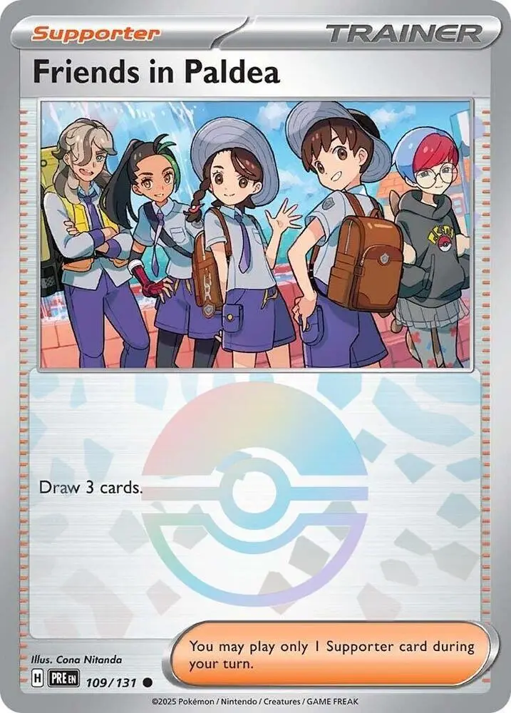 Friends In Paldea (109/131) (Poke Ball Pattern) [Scarlet & Violet: Prismatic Evolutions] 1