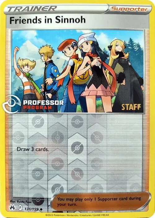 Friends In Sinnoh (131/159) (2023 Staff) [Professor Program Promos] 1