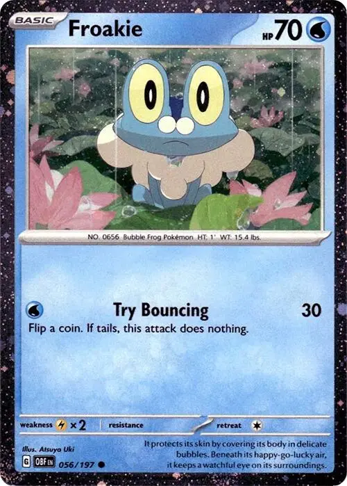 Froakie (056/197) (Cosmos Holo) [Scarlet & Violet: Obsidian Flames] 1