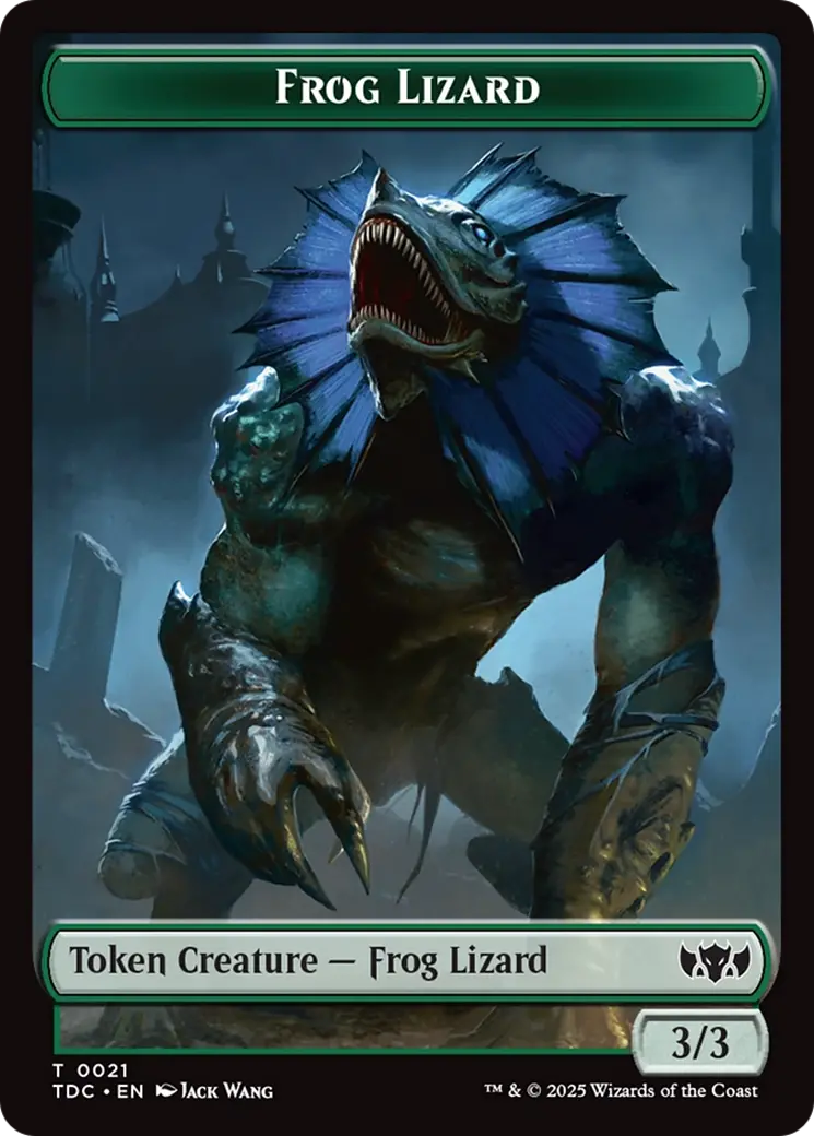 Frog Lizard // Dragon (0014) Double-Sided Token [Tarkir: Dragonstorm Commander Tokens] 1