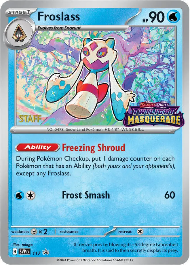 Froslass (117) (Staff) [Scarlet & Violet: Black Star Promos] 1