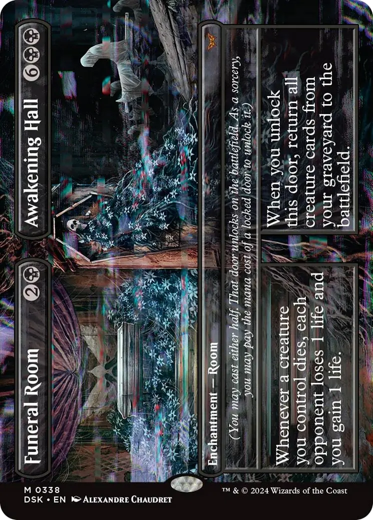 Funeral Room // Awakening Hall (Borderless) [Duskmourn: House Of Horror] 1