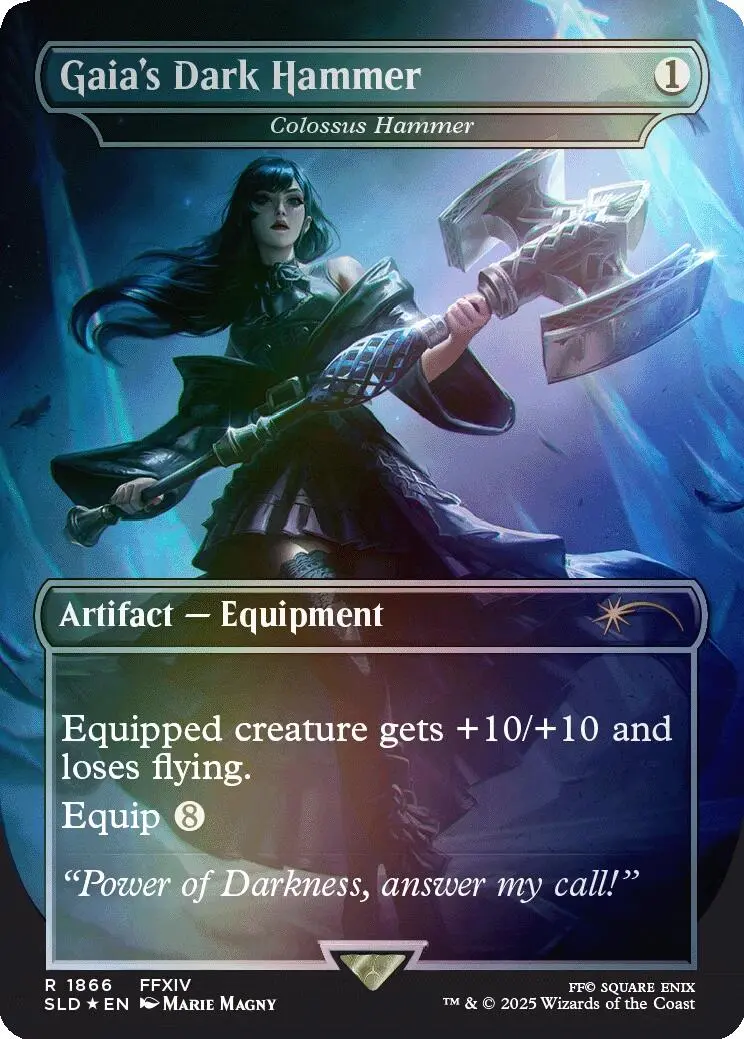 Gaia's Dark Hammer - Colossus Hammer (Rainbow Foil) [Secret Lair Drop Series] 1