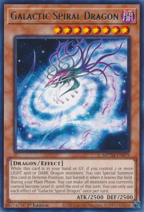 Galactic Spiral Dragon [Mztm-En079] Rare 1