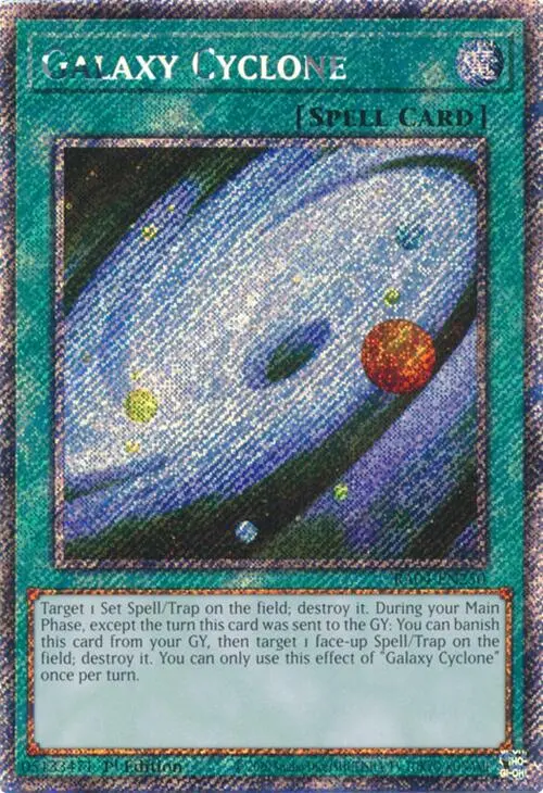 Galaxy Cyclone [Ra04-En250] Platinum Secret Rare 1