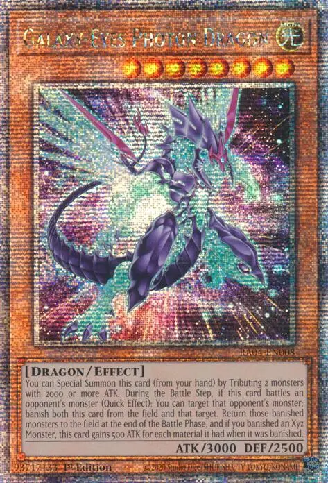 Galaxy-Eyes Photon Dragon (New Art) [Ra04-En008] Quarter Century Secret Rare 1