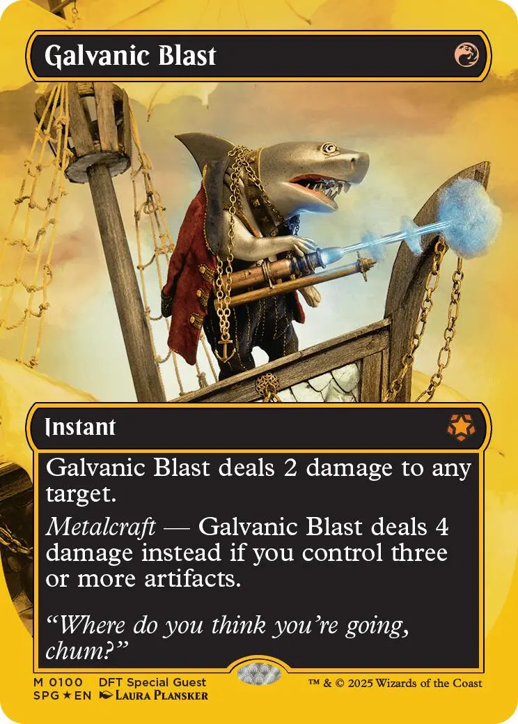 Galvanic Blast (Borderless) (First-Place Foil) [Aetherdrift Special Guests] 1