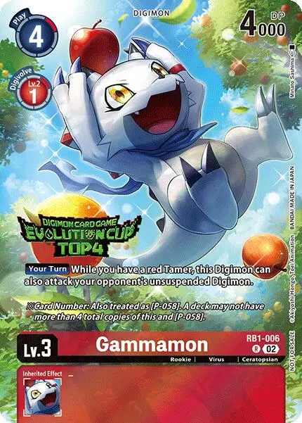 Gammamon [Rb1-006] (2024 Evolution Cup Top 4) [Resurgence Booster] 1