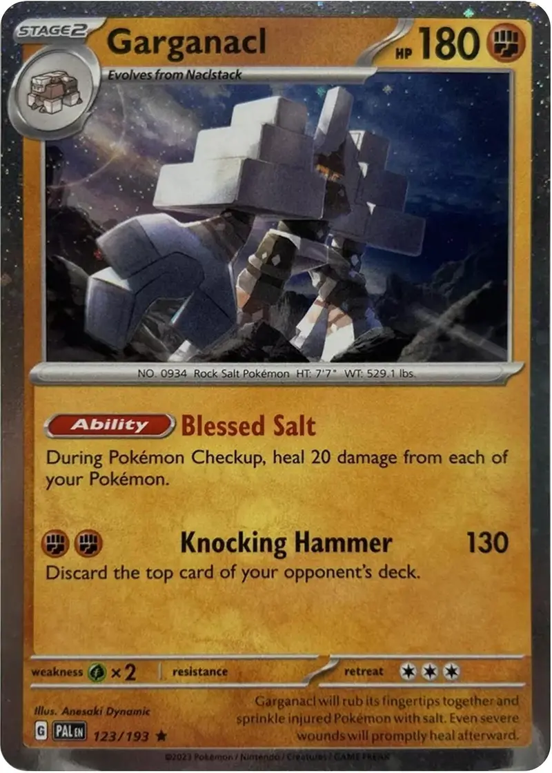 Garganacl (123/193) (Cosmos Holo) [Scarlet & Violet: Paldea Evolved] 1