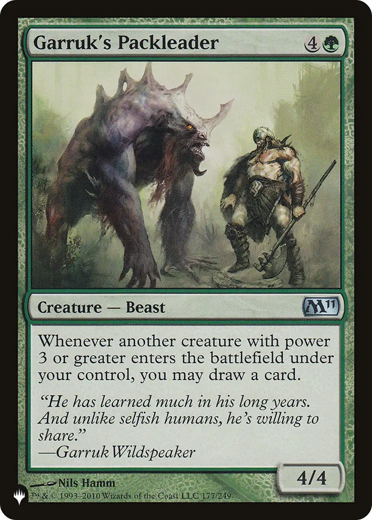 Garruk's Packleader [The List] 1