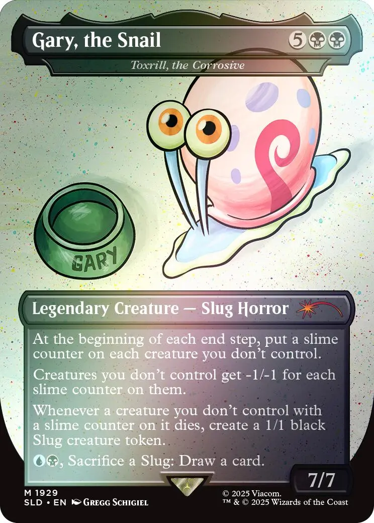 Gary, The Snail - Toxrill, The Corrosive (Rainbow Foil) [Secret Lair Drop Series] 1