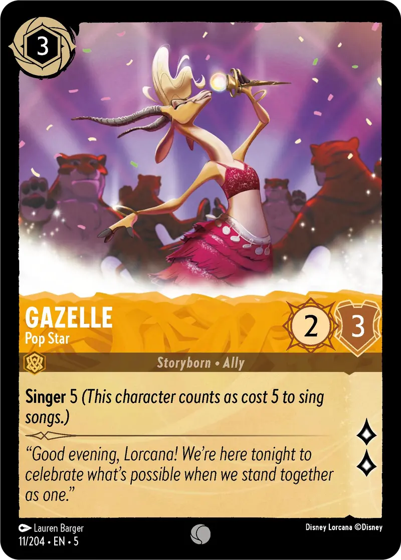 Gazelle - Pop Star (11/204) [Shimmering Skies] 1