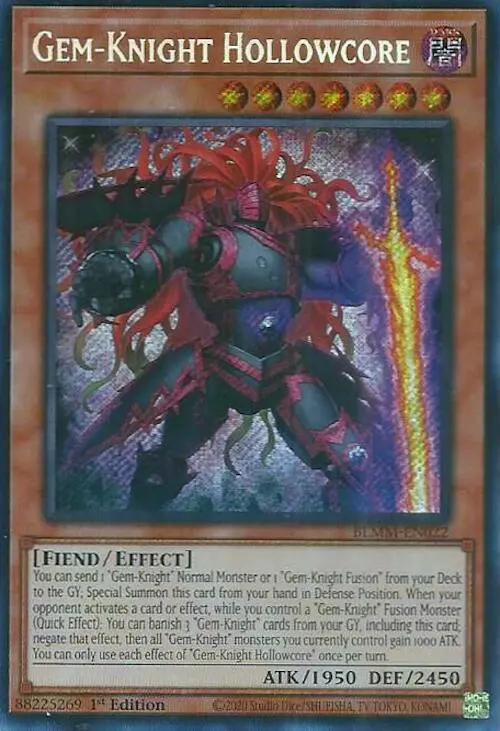 Gem-Knight Hollowcore [Blmm-En022] Secret Rare 1