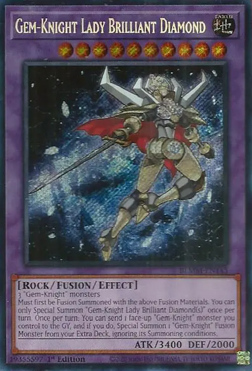 Gem-Knight Lady Brilliant Diamond [Blmm-En145] Secret Rare 1