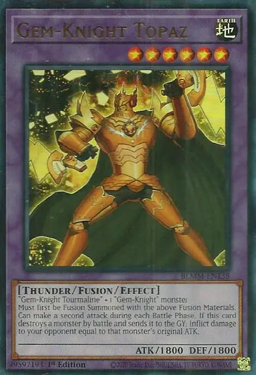 Gem-Knight Topaz [Blmm-En138] Ultra Rare 1