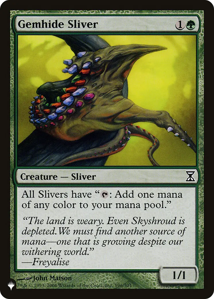 Gemhide Sliver [The List] 1