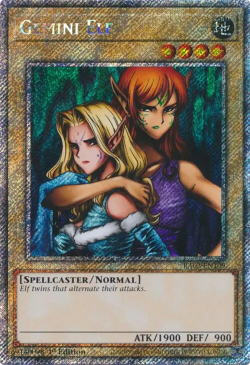 Gemini Elf (Platinum Secret Rare) [Ra03-En109] Platinum Secret Rare 1