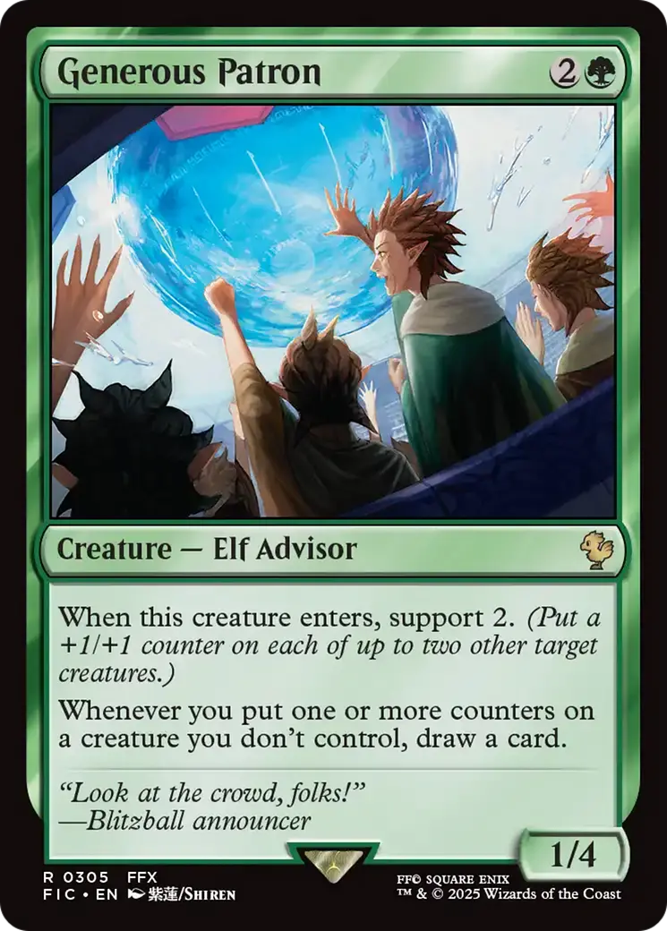 Generous Patron [Final Fantasy Commander] 1