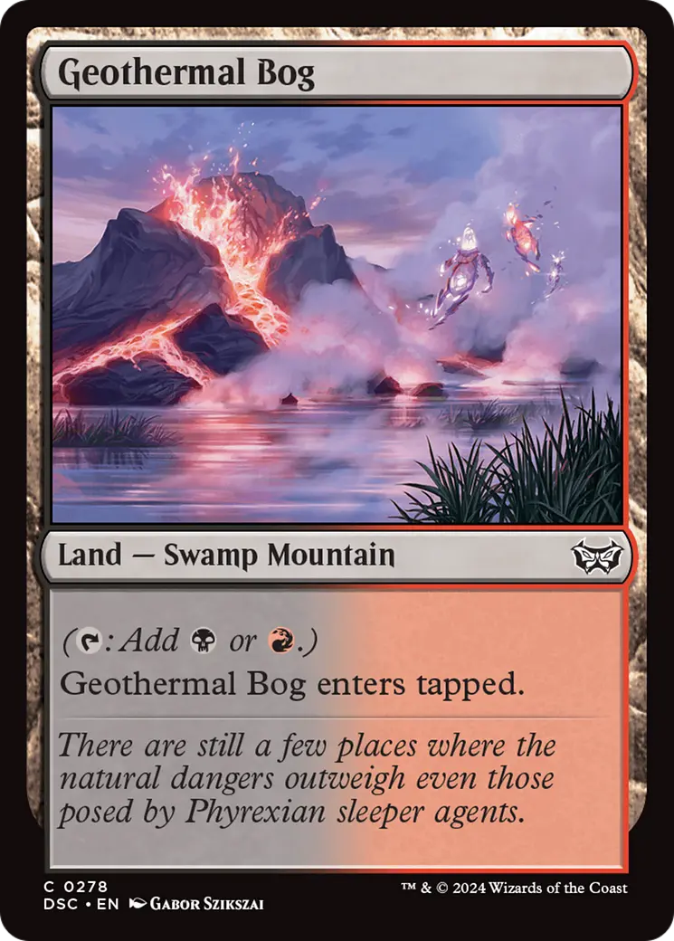 Geothermal Bog [Duskmourn: House Of Horror Commander] 1