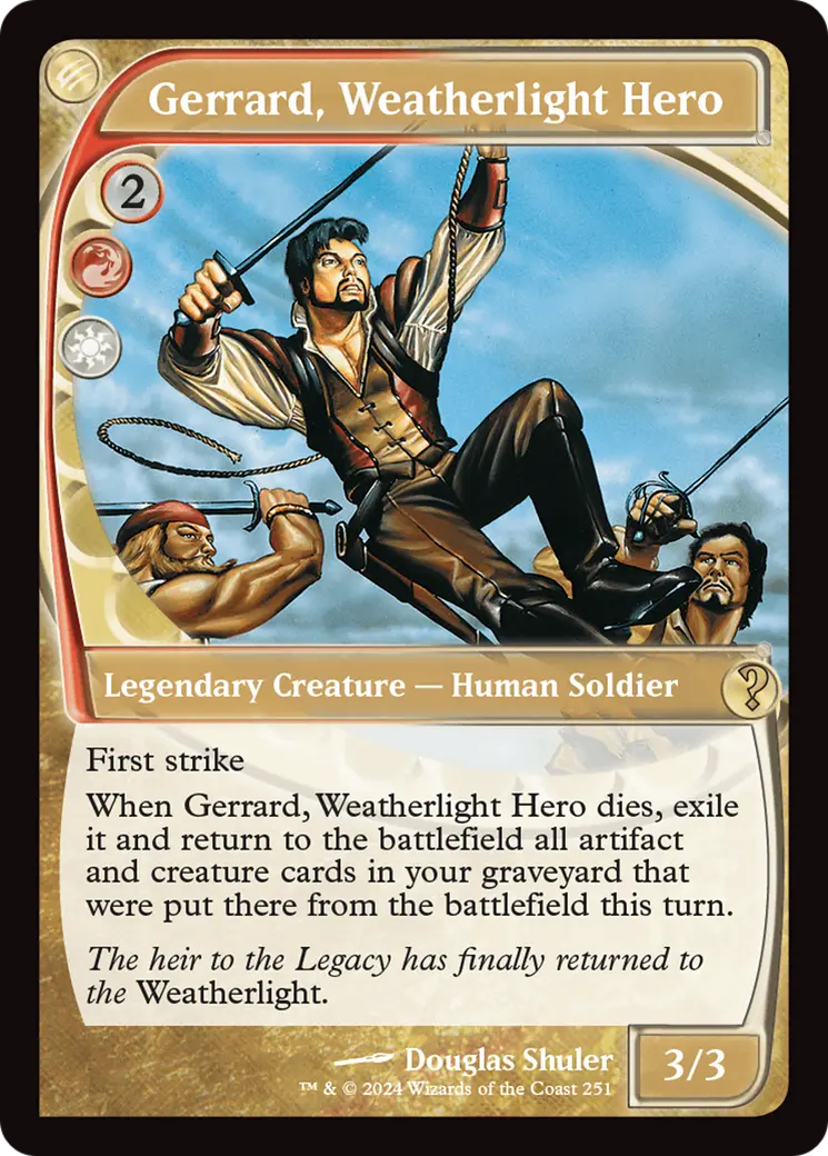 Gerrard, Weatherlight Hero (Future Sight) [Mystery Booster 2] 1