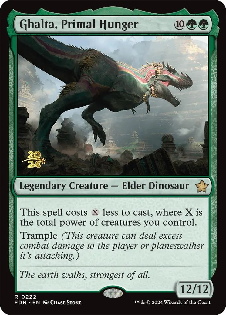 Ghalta, Primal Hunger [Foundations Prerelease Promos] 1