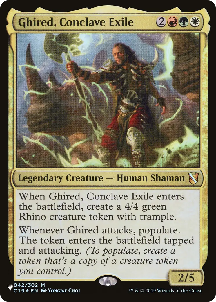Ghired, Conclave Exile [The List] 1