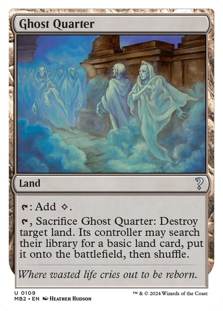 Ghost Quarter (White Border) [Mystery Booster 2] 1