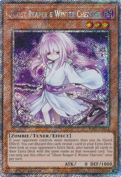Ghost Reaper & Winter Cherries (Alternate Art) (Platinum Secret Rare) [Ra03-En014] Platinum Secret Rare 1