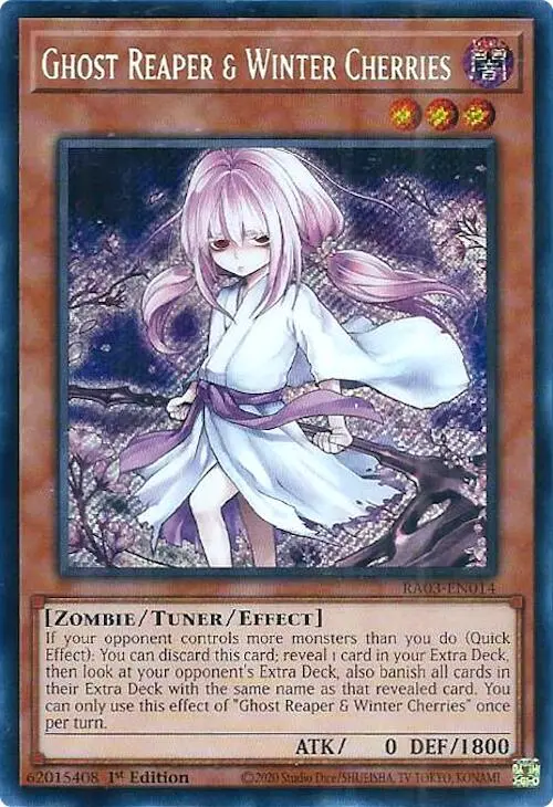 Ghost Reaper & Winter Cherries (Alternate Art) (Secret Rare) [Ra03-En014] Secret Rare 1