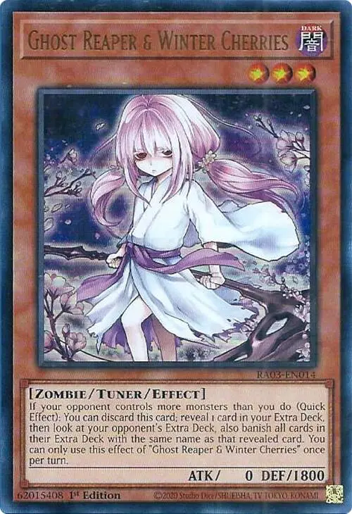 Ghost Reaper & Winter Cherries (Alternate Art) (Ur) [Ra03-En014] Ultra Rare 1