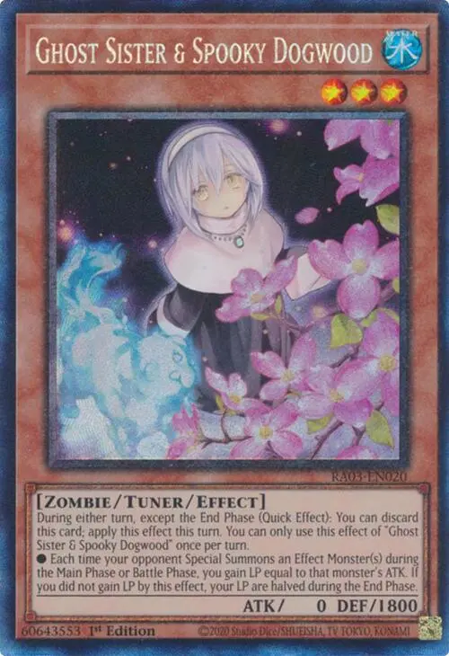 Ghost Sister & Spooky Dogwood (Alternate Art) (Cr) [Ra03-En020] Prismatic Collector's Rare 1