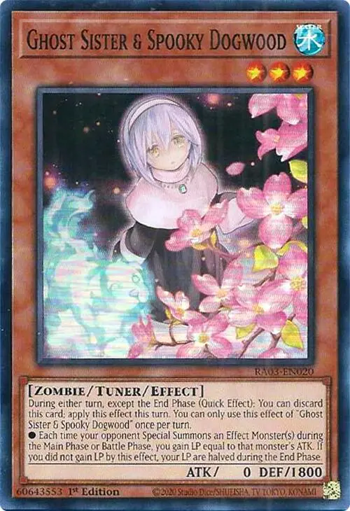 Ghost Sister & Spooky Dogwood [Ra03-En020] Super Rare 1