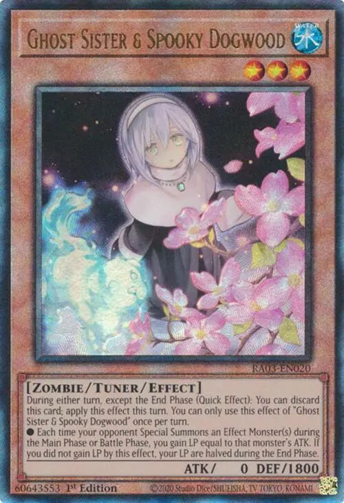 Ghost Sister & Spooky Dogwood (Utr) [Ra03-En020] Prismatic Ultimate Rare 1