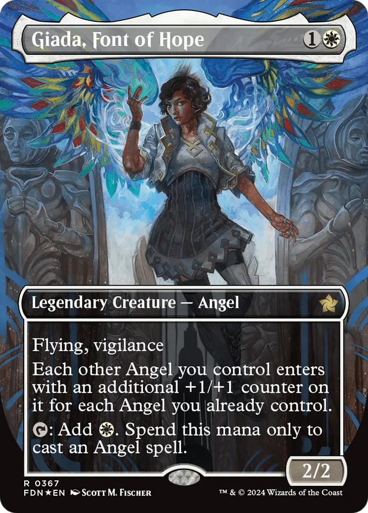 Giada, Font Of Hope (Borderless) (Mana Foil) [Foundations] 1