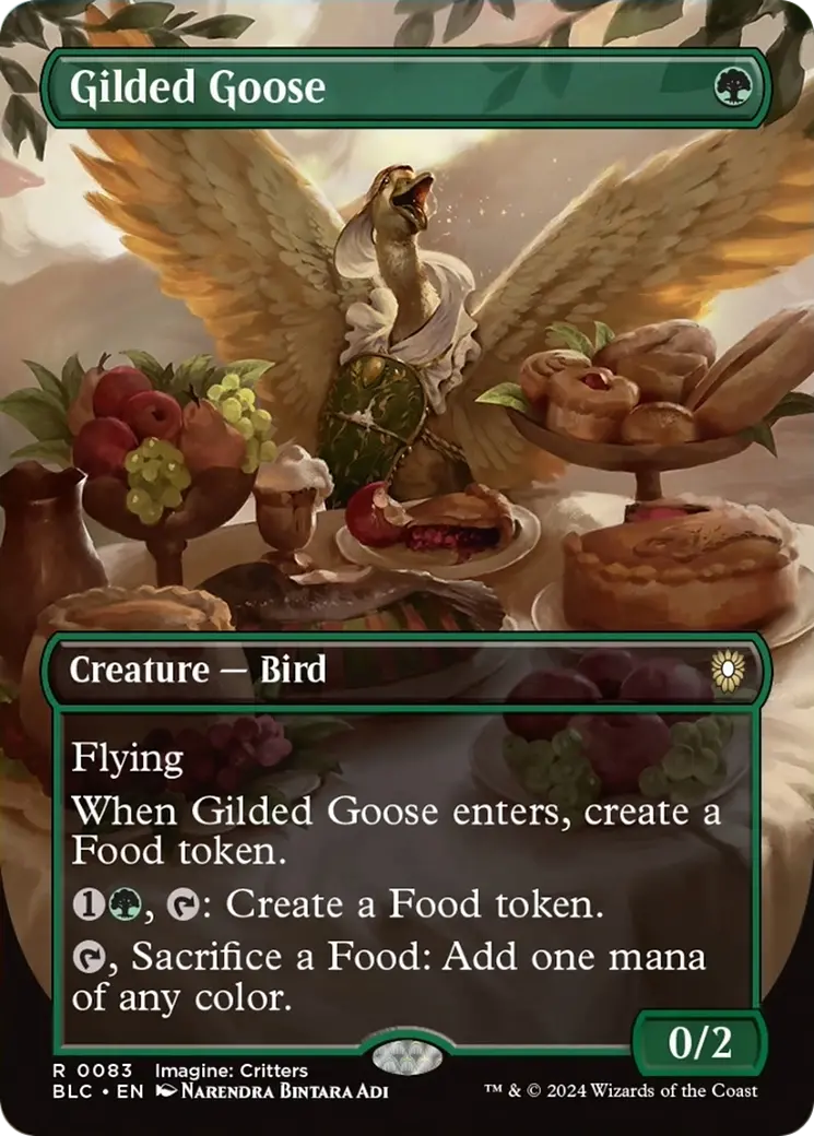 Gilded Goose (Borderless) [Bloomburrow Commander] 1