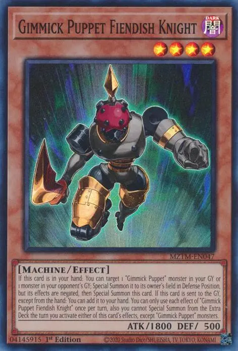 Gimmick Puppet Fiendish Knight [Mztm-En047] Super Rare 1