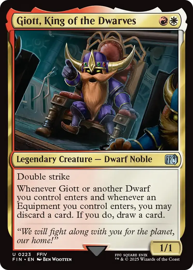 Giott, King Of The Dwarves [Final Fantasy] 1