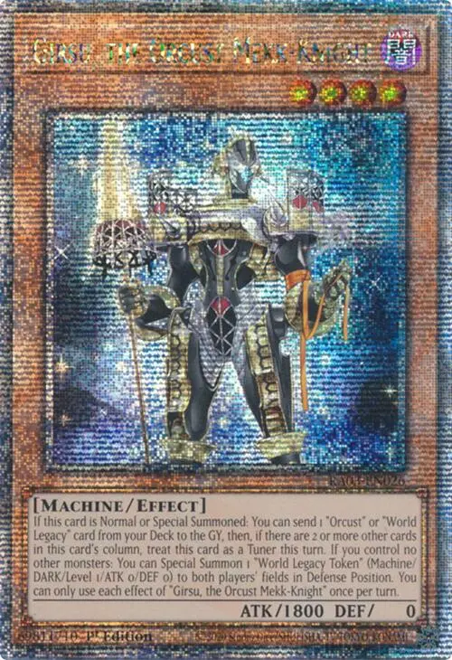 Girsu, The Orcust Mekk-Knight (Quarter Century Secret Rare) [Ra03-En026] Quarter Century Secret Rare 1