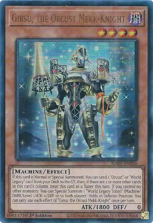 Girsu, The Orcust Mekk-Knight (Ur) [Ra03-En026] Ultra Rare 1