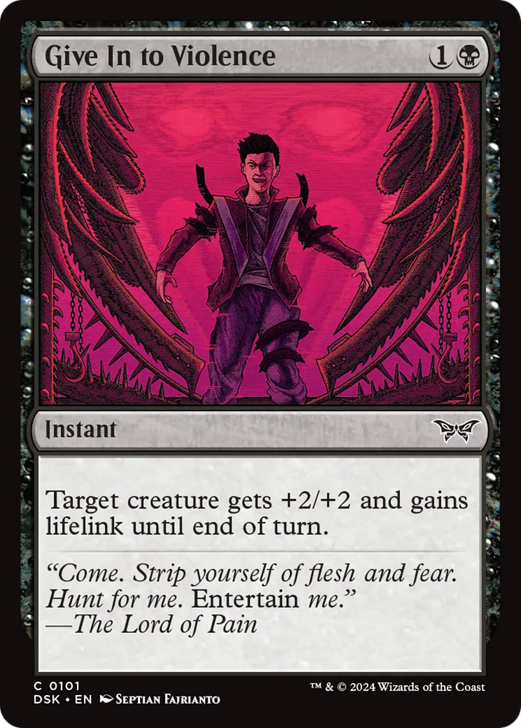 Give In To Violence [Duskmourn: House Of Horror] 1