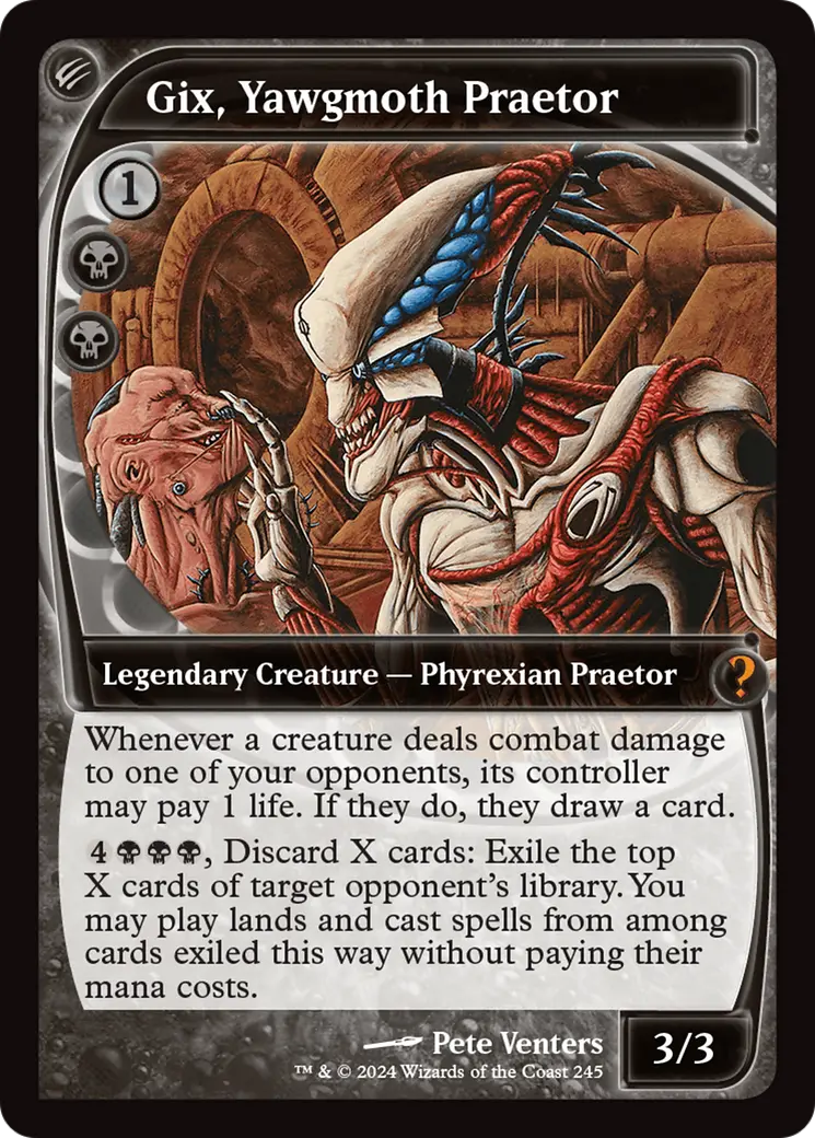 Gix, Yawgmoth Praetor (Future Sight) [Mystery Booster 2] 1