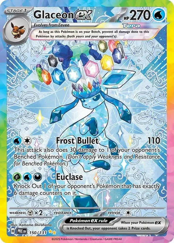 Glaceon Ex (150/131) [Scarlet & Violet: Prismatic Evolutions] 1