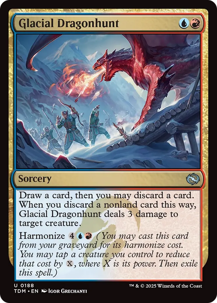 Glacial Dragonhunt [Tarkir: Dragonstorm] 1