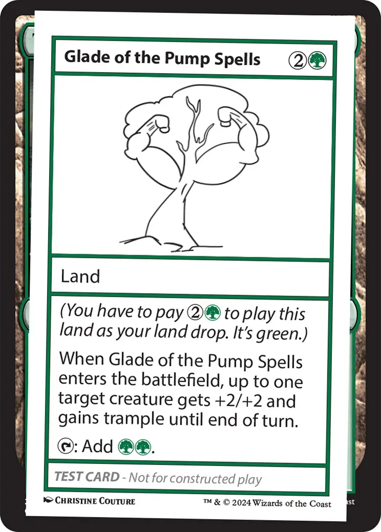 Glade Of The Pump Spells [Mystery Booster 2 Playtest Cards] 1
