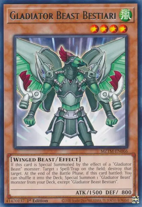 Gladiator Beast Bestiari [Mztm-En066] Rare 1